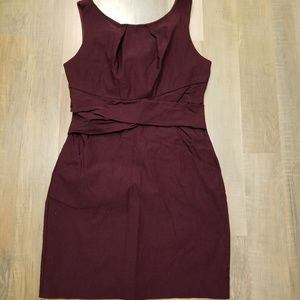 Burgundy Bodycon Mini Dress